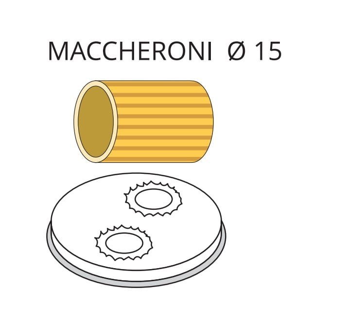 Matryca do makaronu Maccheroni ø 15 mm